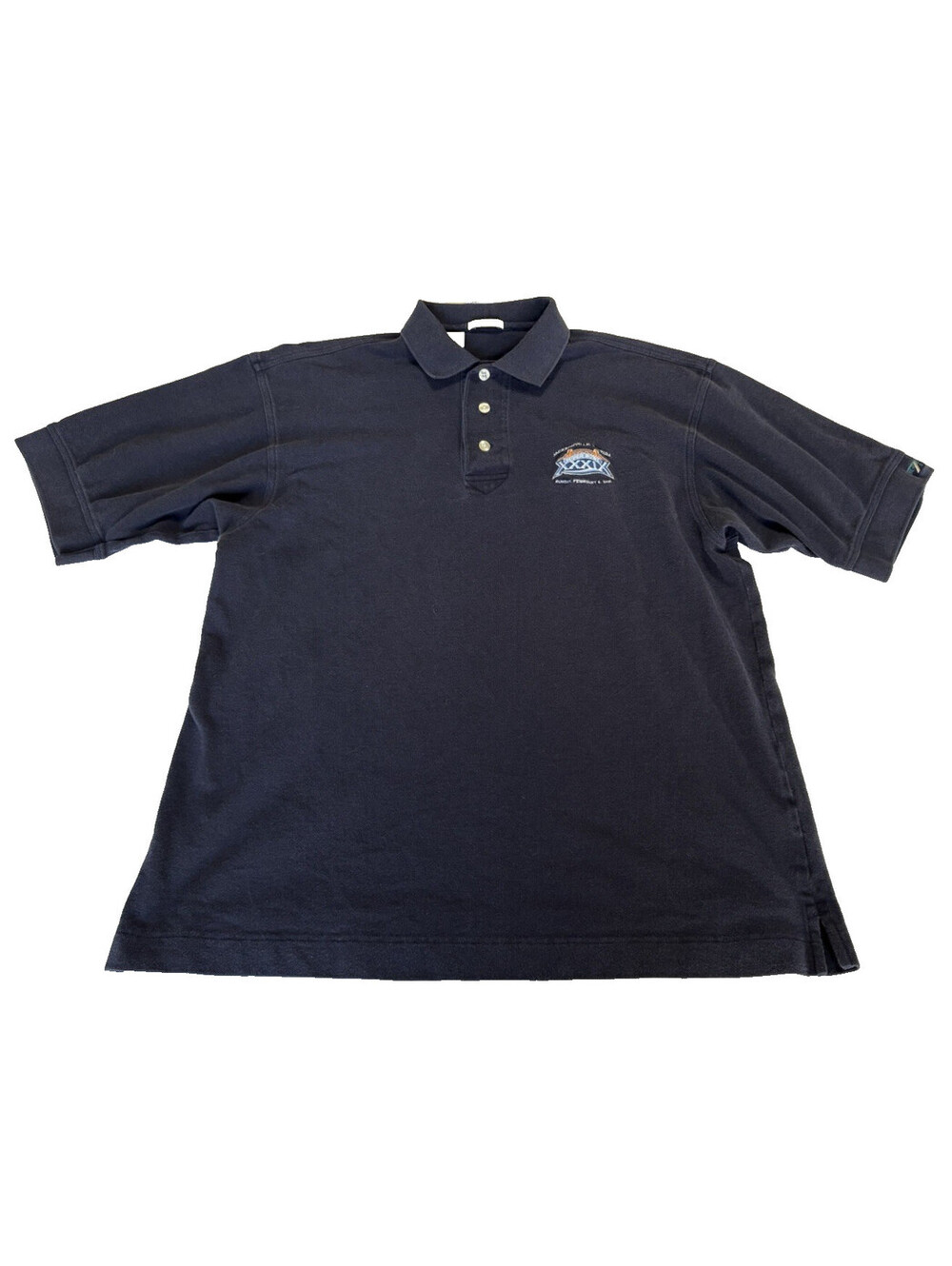 Vintage Cutter & Buck Brown Super Bowl XXXIX Golf Polo Patriots V Eagles Mens L